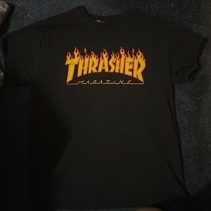 Black and orange thrasher shirt size m great condition